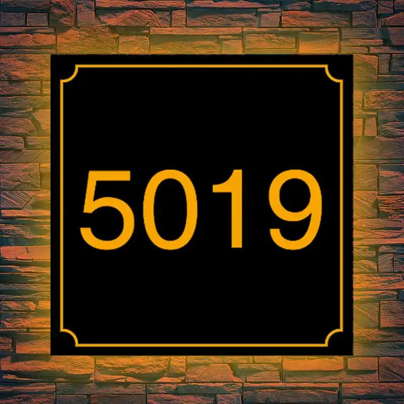 lighted house number signs