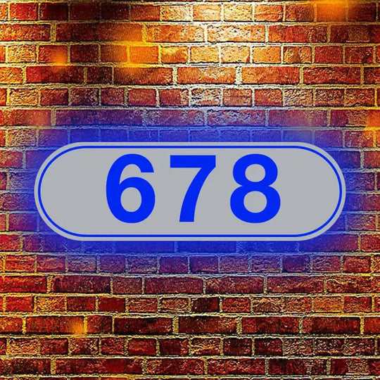 cool house numbers LED Custom Address Sign with Backlight