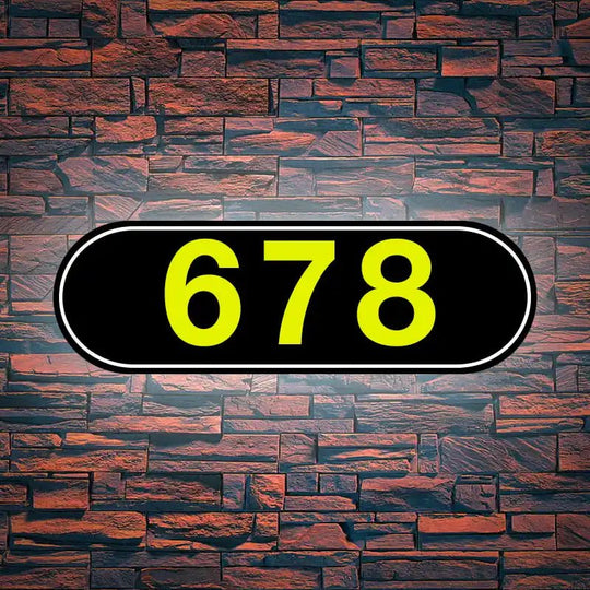 6 inch house numbers DIY Light Up House Numbers Creative Home Address Sign
