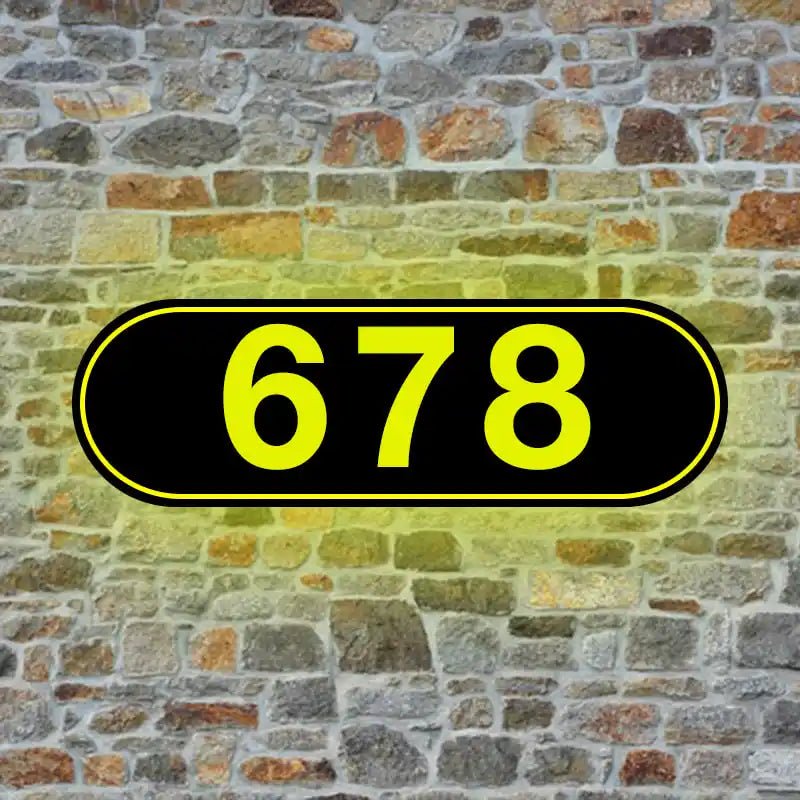 3 inch house numbers backlit LED numbers LED backlit house address numbers