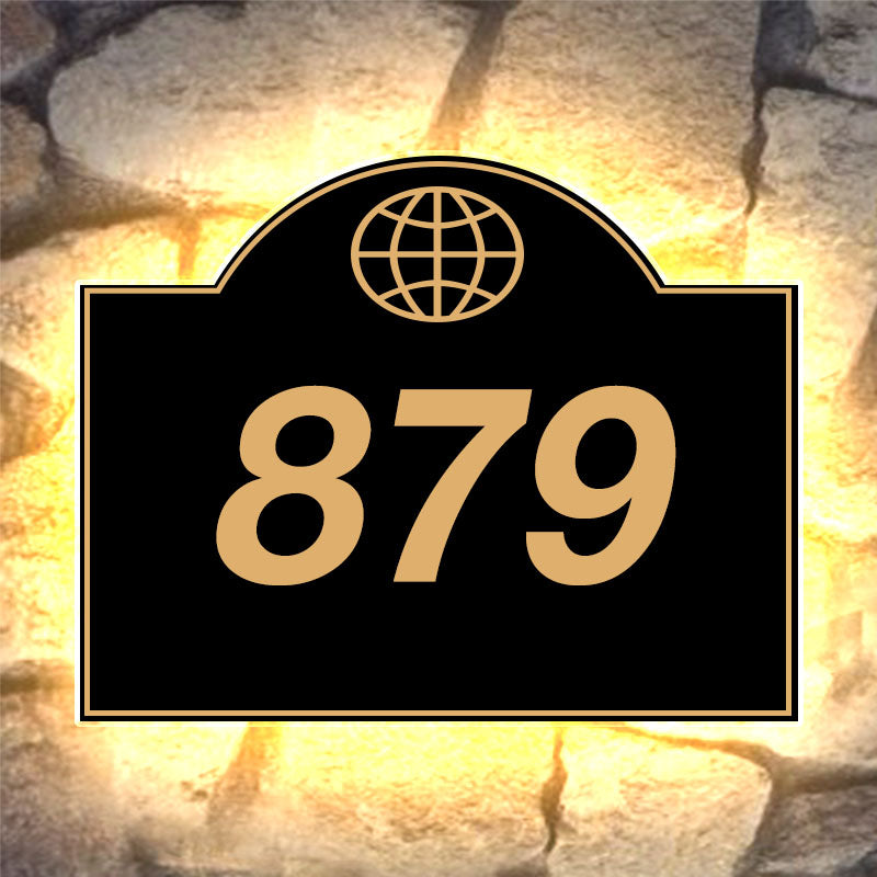 illuminated address numbers custom lighted address sign metal custom house numbers