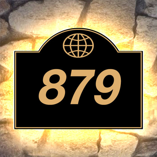 illuminated address numbers custom lighted address sign metal custom house numbers