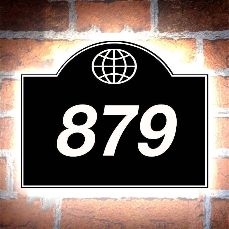 illuminated address sign hardwired address sign mailbox numbers