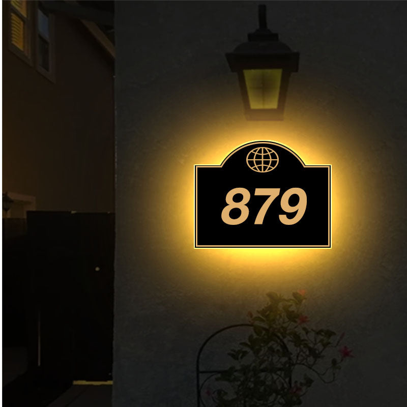 illuminated address solar lighted house numbers mailbox numbers home depot