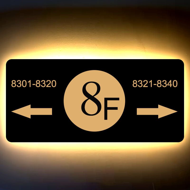 illuminated house numbers Custom Metal 3D LED House Numbers and Letters Metal Address signs with Stakes