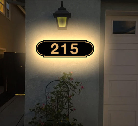 illuminated house numbers stylish illuminated address signs Metal House numbers nearby