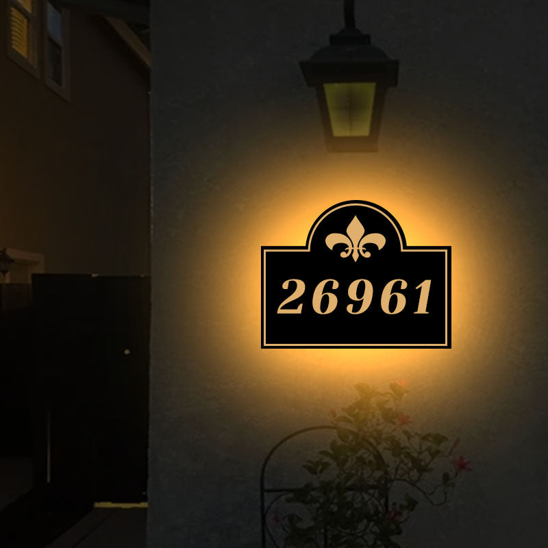 led number sign illuminated address signs for homes metal large house numbers