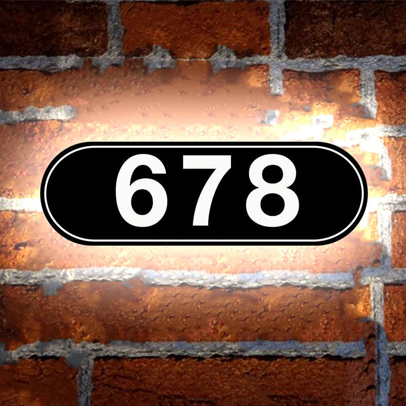 light address numbers illuminated address plaque solar lighted house numbers