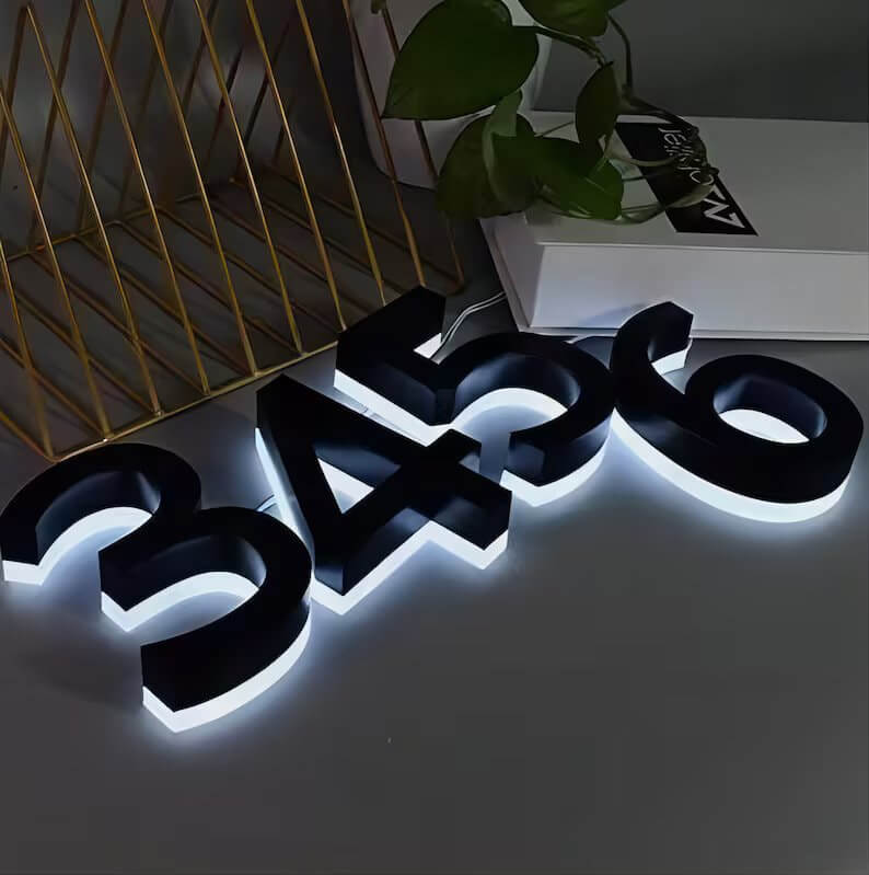 Custom IP65 Waterproof LED Lighted Numbers Signs – LitHouseNumberSigns