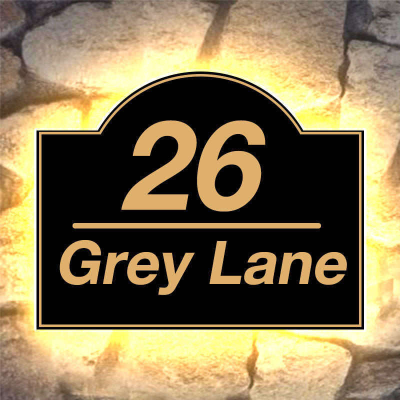 lighted lawn address signs solar lighted address sign metal reflective house numbers
