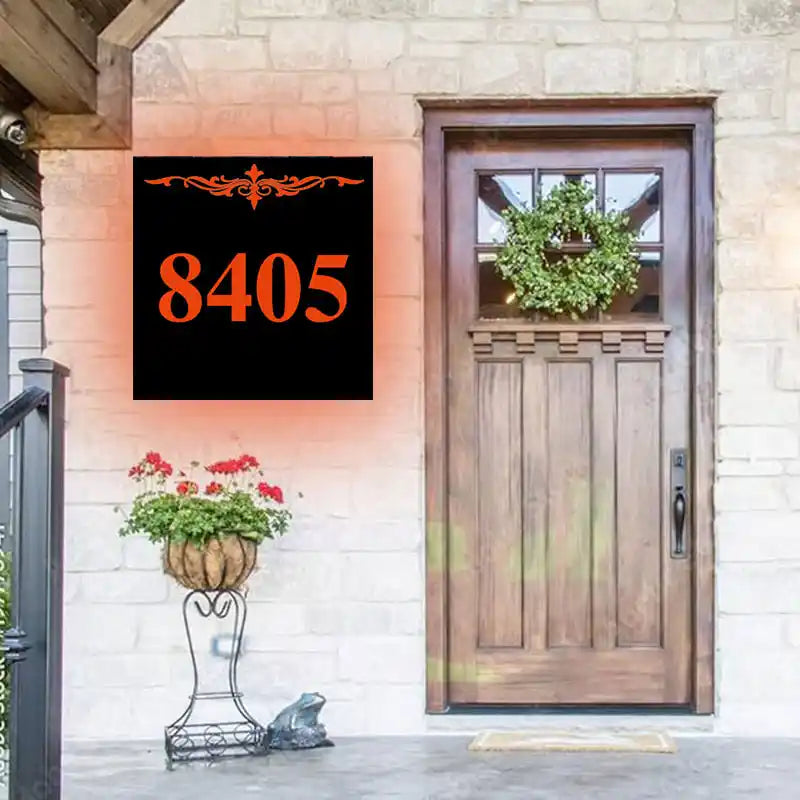 cast iron address numbers