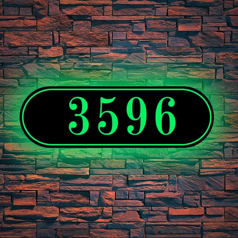 farmhouse house numbers lighted address numbers Illuminated House Numbers