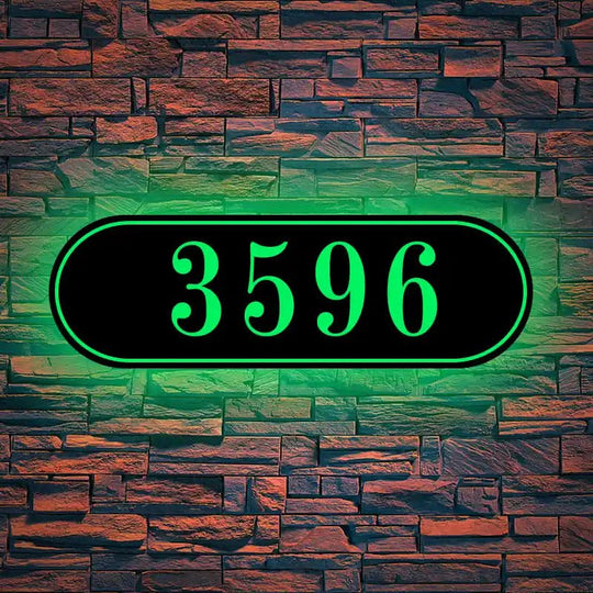 farmhouse house numbers lighted address numbers Illuminated House Numbers