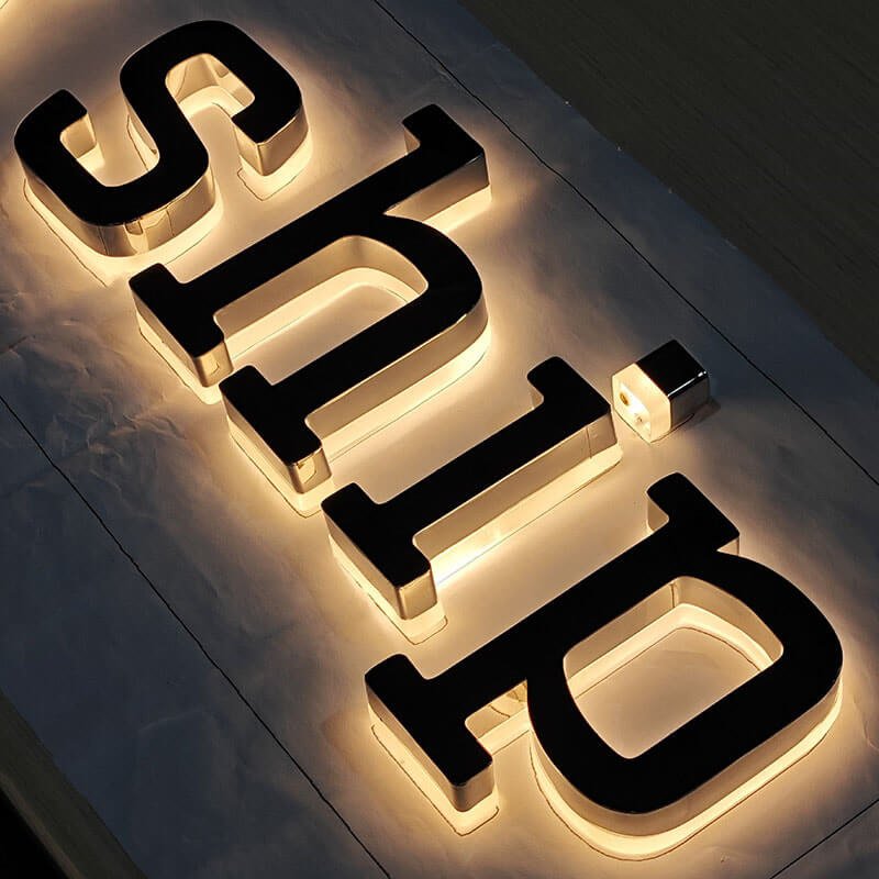 Contoh Letter Sign Backlit Channel Letter Signs - Illuminated Office Signage ...