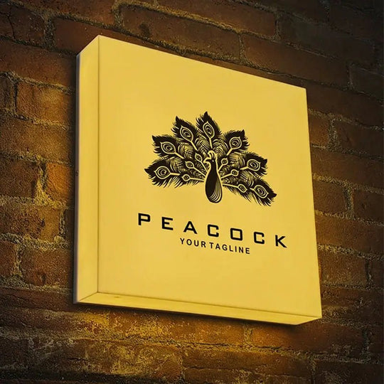 modern led light box signs for office reception areas and corporate environments