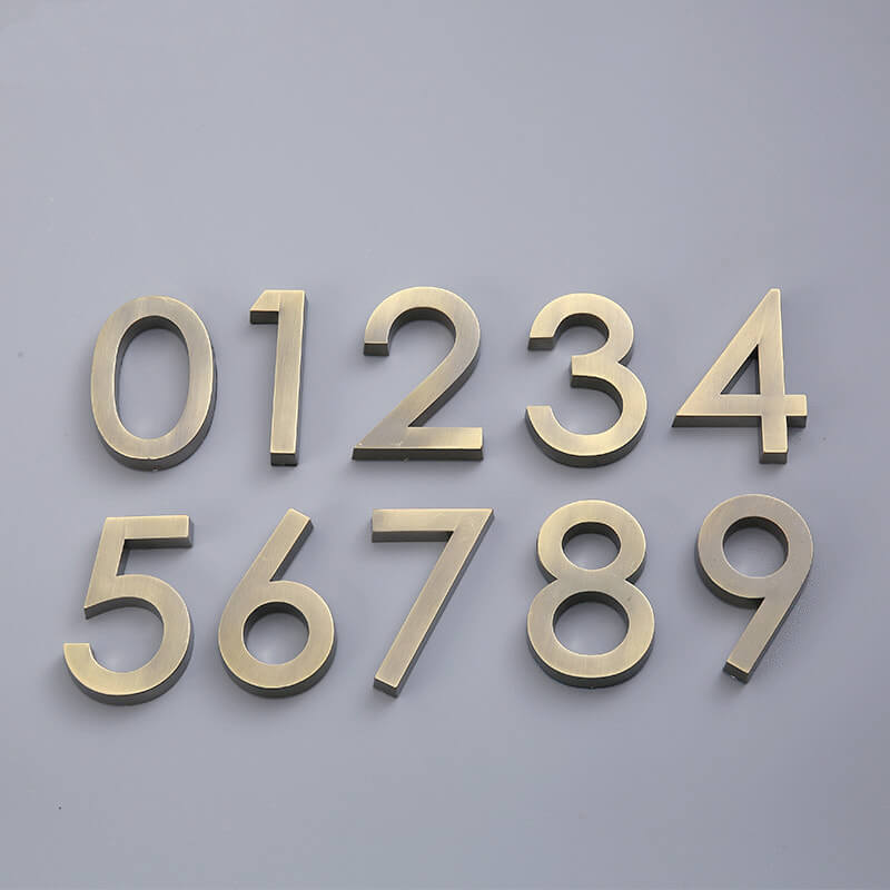 Numeric Numbers Sign 3D Decorative House Numbers & Custom Room Signs – LitHouseNumberSigns