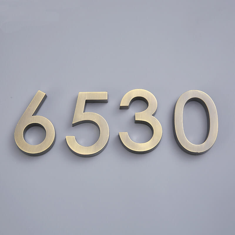 modern house numbers address sign