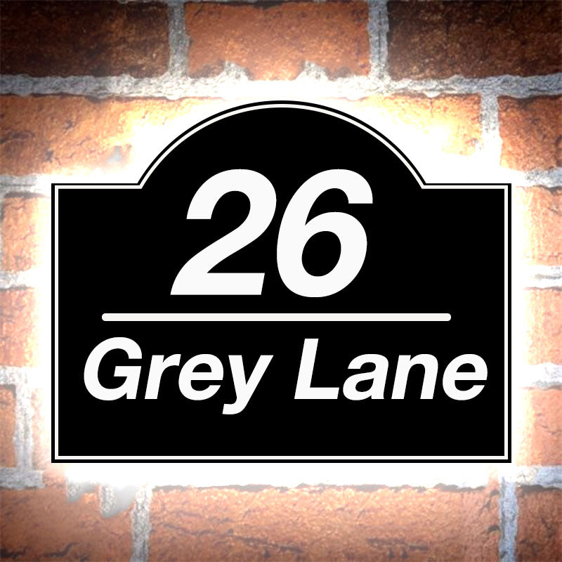 outdoor lighted address signs vertical lighted address sign metal floating house numbers
