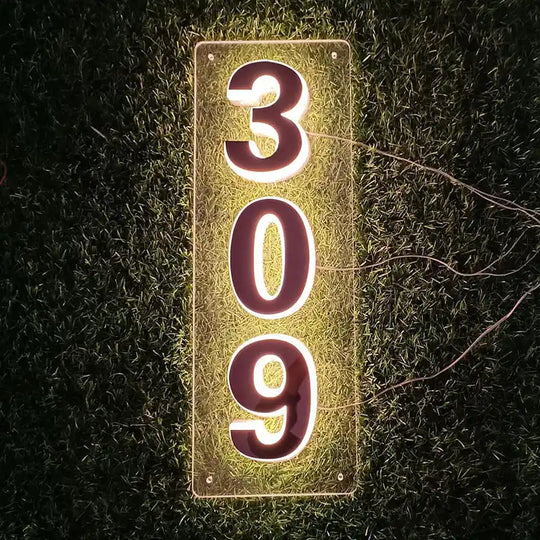 lighted address signs for homes