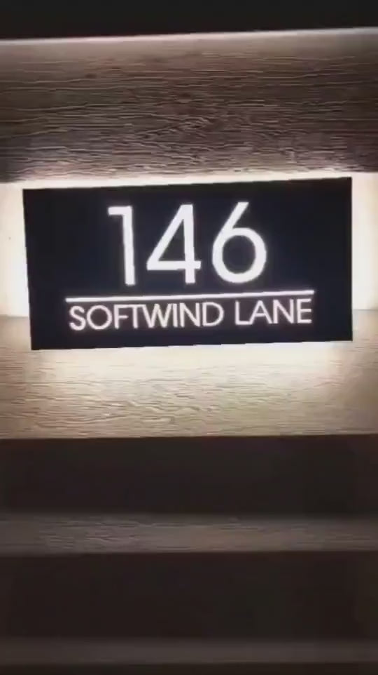 lst.placeeeee様確認用 Solar Powered Address Light Large Metal Numbers Plaque Sign