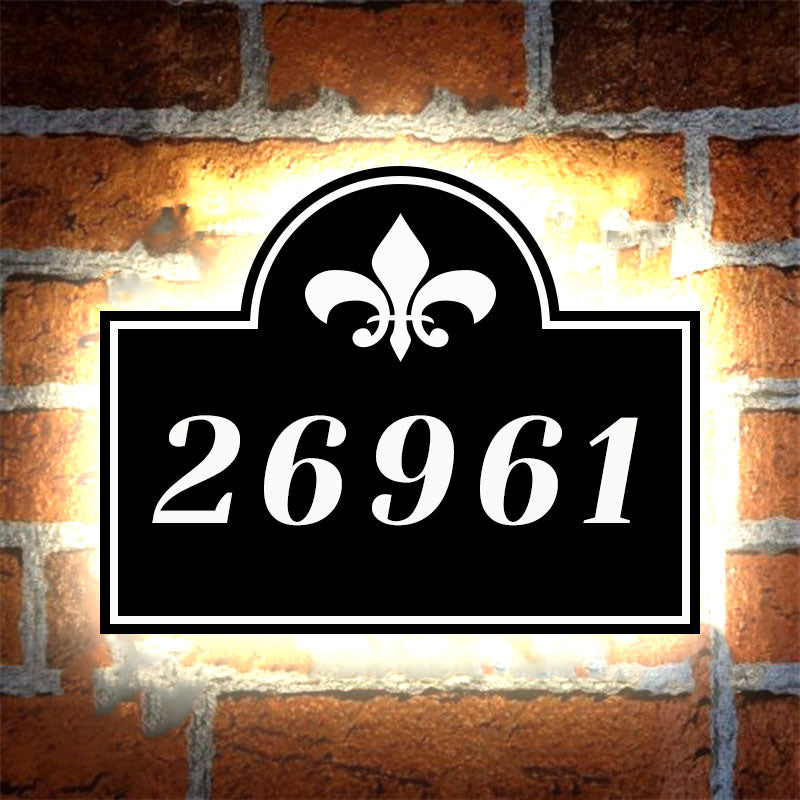 solar lighted address sign solar lighted house numbers metal outdoor house numbers