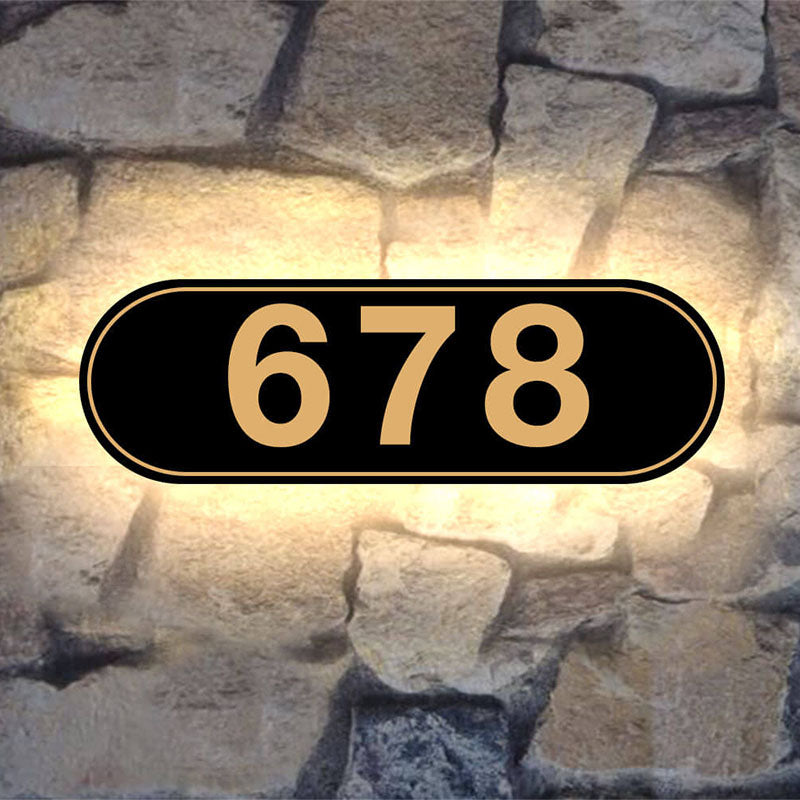 solar lighted house numbers custom illuminated address plaques modern house numbers