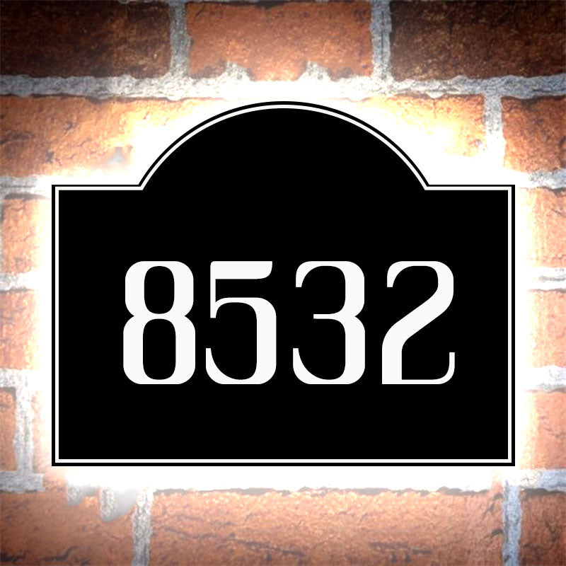 solar lighted house numbers lighted house numbers vertical metal house numbers near me